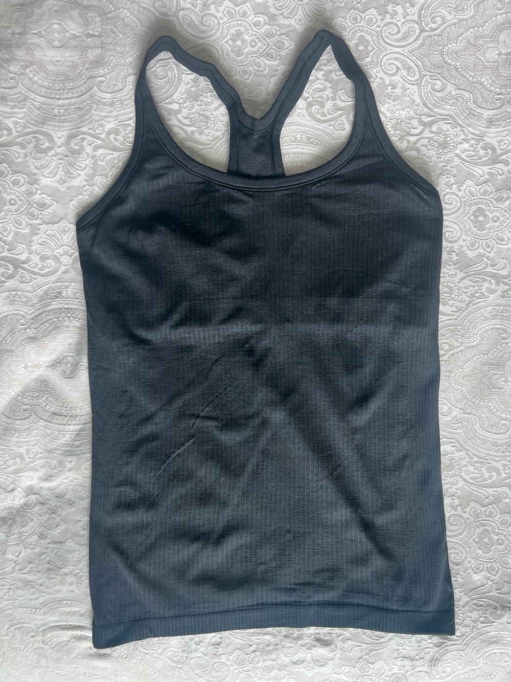 lululemon Ebb to street robbed Black Racerback Tank